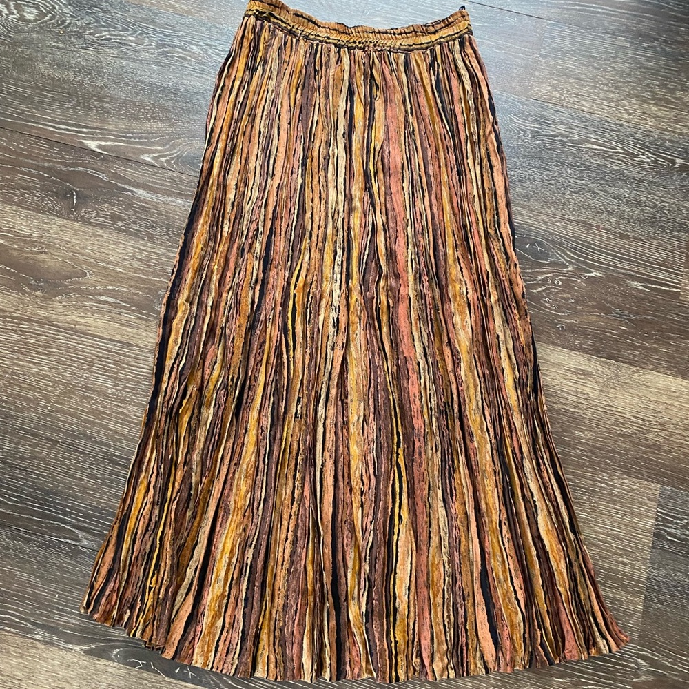 Striped Multicolor Maxi Skirt